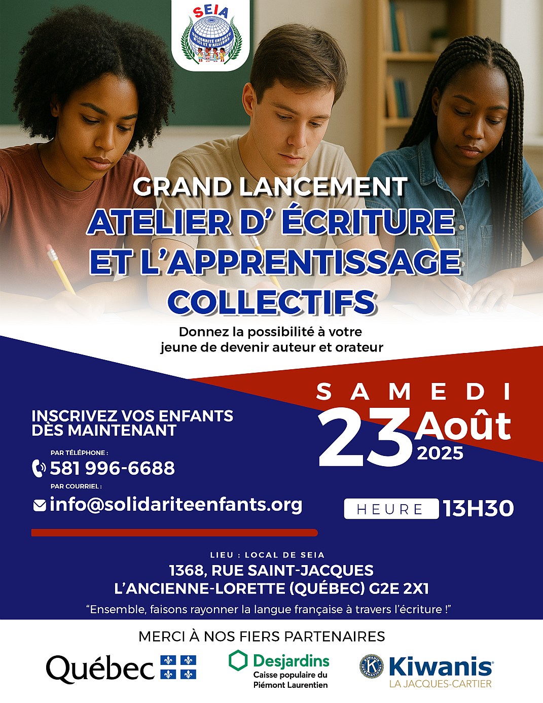 Affiche Projet_ Écriture et Apprentissages Collectifs